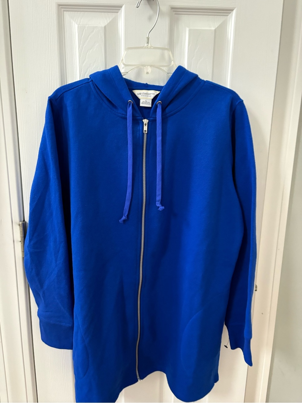 Liz Claiborne Women’s Royal Blue Full‑Zip Hoodie Jacket